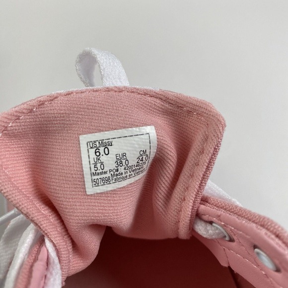 Vans Ward‎ Canvas Sneakers Powder Pink Youth Size 6 Brand New - Picture 14 of 16